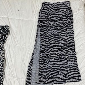 Motel zebra print maxi skirt